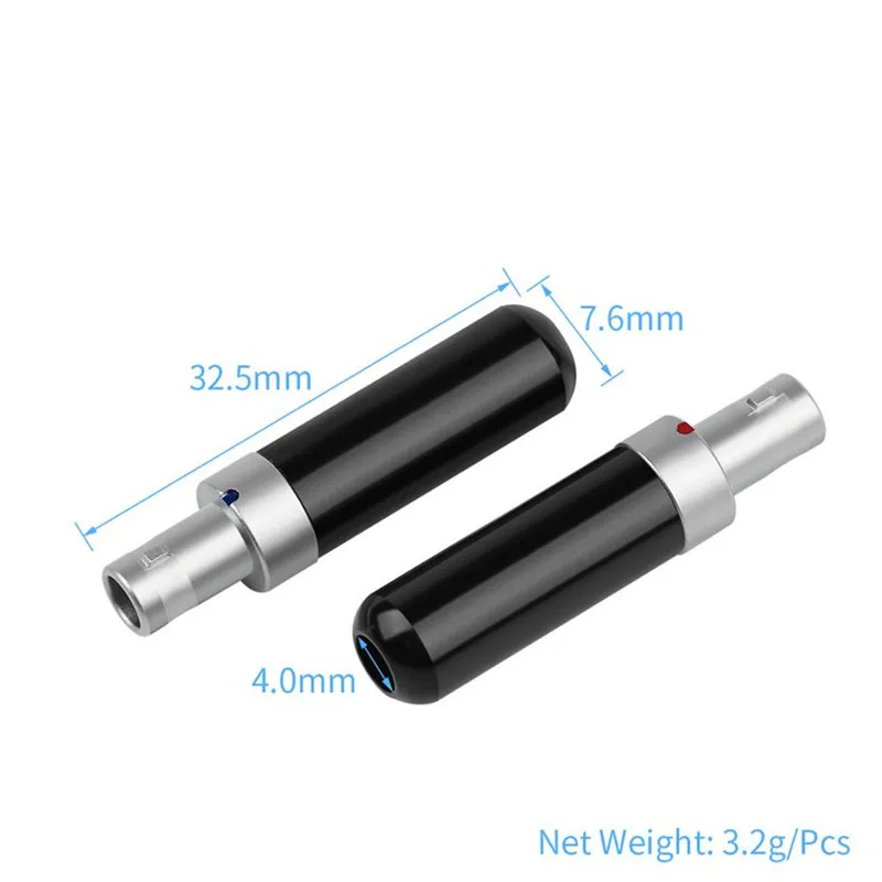 Male Headphone Pins Adapter For HD800 HD800s HD820 D1000 HiFi Headset Wire Connector Audio Jack Earphones Speaker Terminals