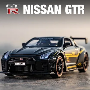 1:32 Nissan GTR R35 Sports Car Simulation Alloy Car Die-casting Racing
Model Childrens Decoration Collection Model Toy