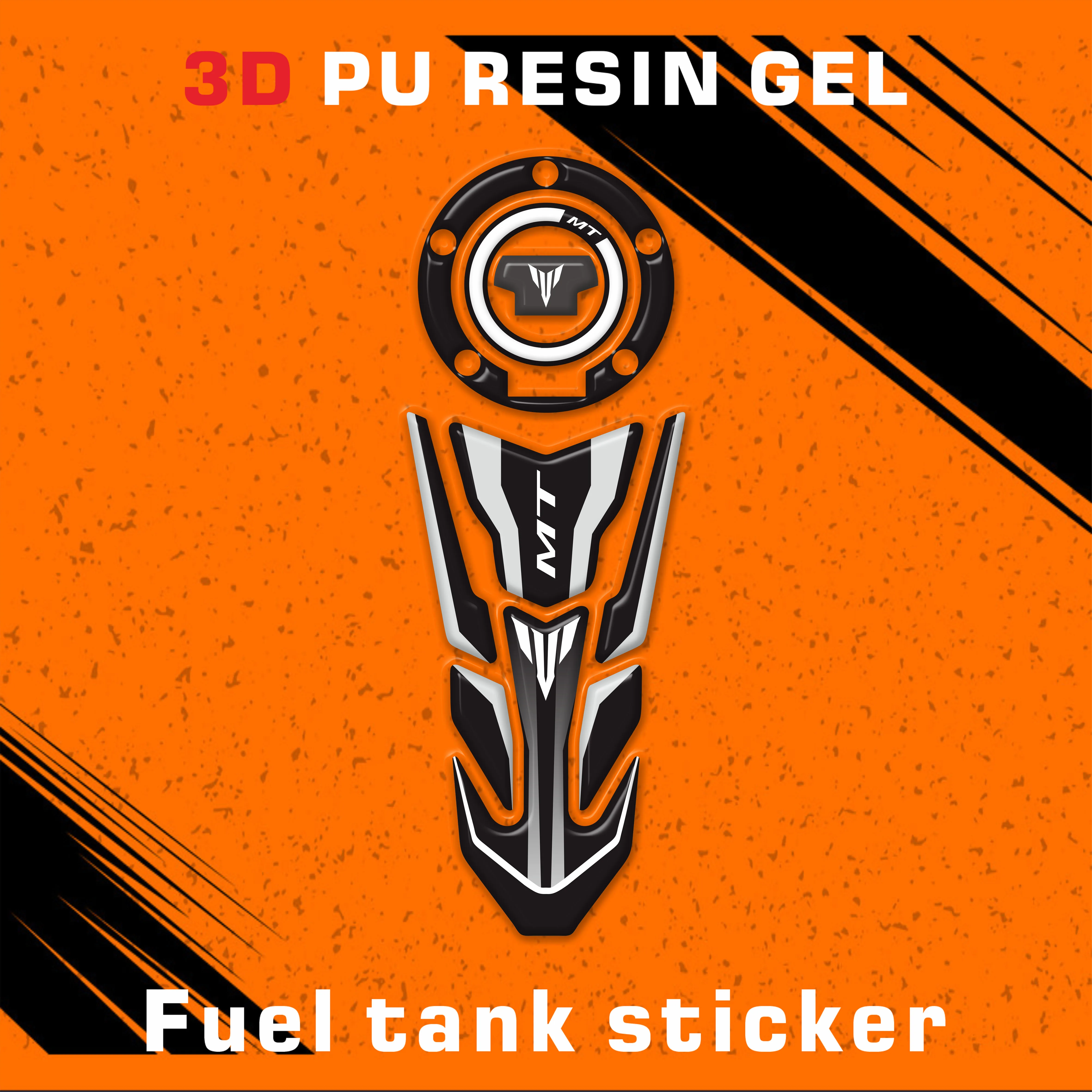 

Tank Pad Decorative Protector Carbon Fiber Fuel Tank Cover Protection Sticker MT logo For MT FZ 01 03 07 09 10 MT
