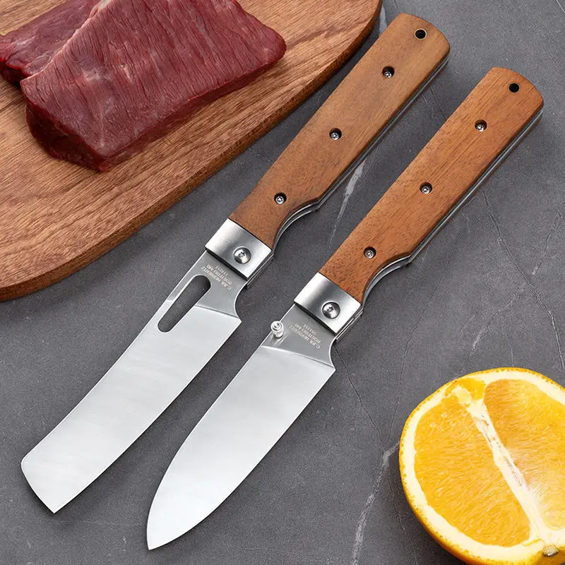 

Складной карманный нож японские поварские ножи для хлеба острые ножи из Нержавеющей Стали походный охотничий нож для выживания на природе