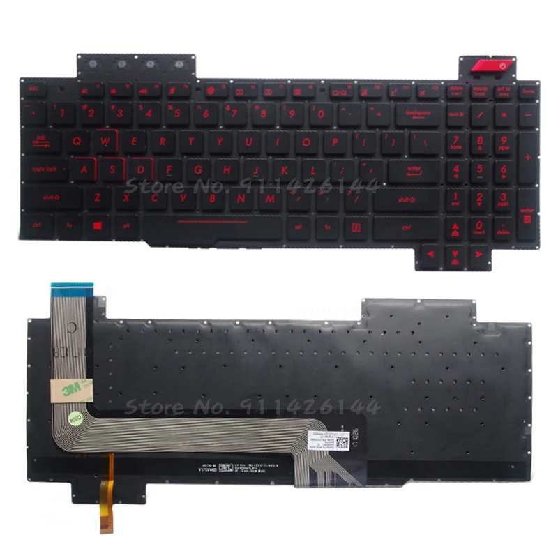 

US English Backlit laptop Keyboard For ASUS ROG FX503 FX503V FX503VM FX503VD FX63 FX63V FX63VD FX63VM ZX63V