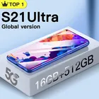 Смартфон Celular S21 Ultra Android 6800 мАч разблокировка телефон 4Gтелефон 24 Мп + 48 МП мобильные телефоны