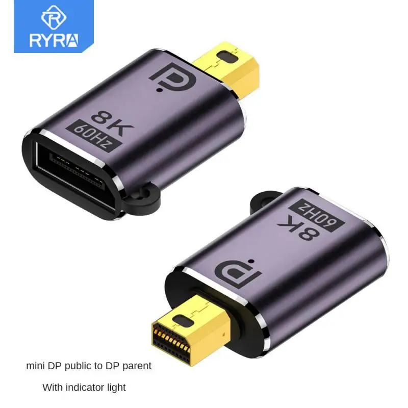 

Mini DP To DP Adapter 8K 60HZ Vedio OTG Multiviewer Extensor Converter Splitter Component Keychain Design Notebook Macbook Pro