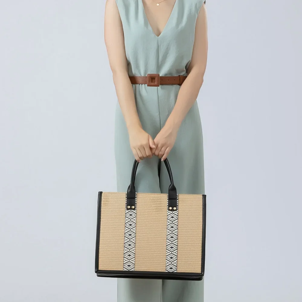 

Grass Woven Bags Large Capacity Woven Tote Bag New Foreign Trade Commuting Bags Women's Bags with A Sense of Luxury Bag