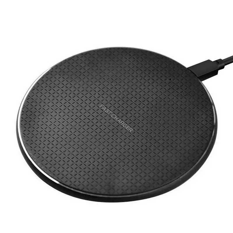 

Fast Wireless Charger 10w Mobile Phone Charger Pad Charging Dock Station For Office Home School Library Use
