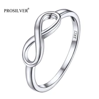 prosilver infinity band ring dainty finger rings size 4 12 for womens girls 925 sterling silver valentine jewelry pyr15188b