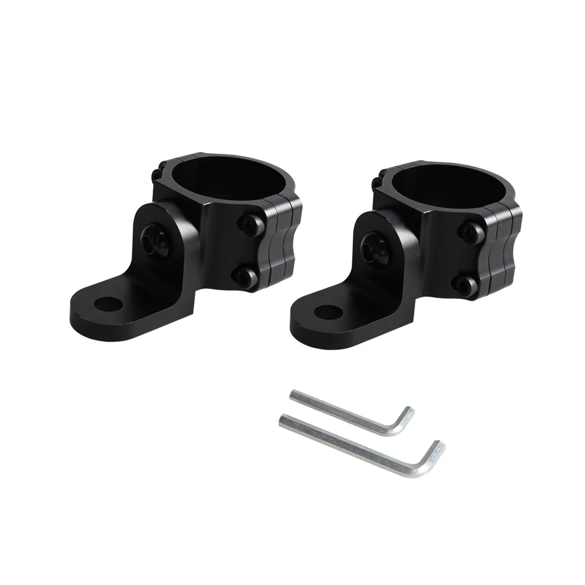 

UTV LED Whip Light Mounts CB Antenna Bracket for 1.5inch-2inch ATV Rollbar Cage Accessories, 2PCS Black