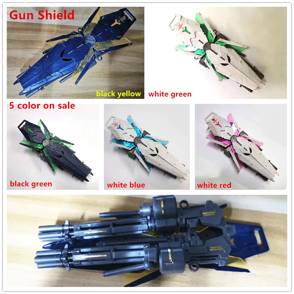 Модель Gatling Gun Shield для 1/100 MG RX-0 Unicorn Banshee FA Plan B Norn D044 *