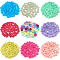 20pcs 13mm candy color rose flower beads for jewelry making crafted loose beads diy bracelets necklaces jewelry materials