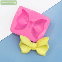 big knot 1pcs bow molds soft silicone fondant mould cake decoration pastry hand resin art kitchen baking accessories cute tools