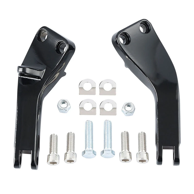 Держатель для пассажирских ножек крепления Черный алюминиевый сплав подходит Dyna