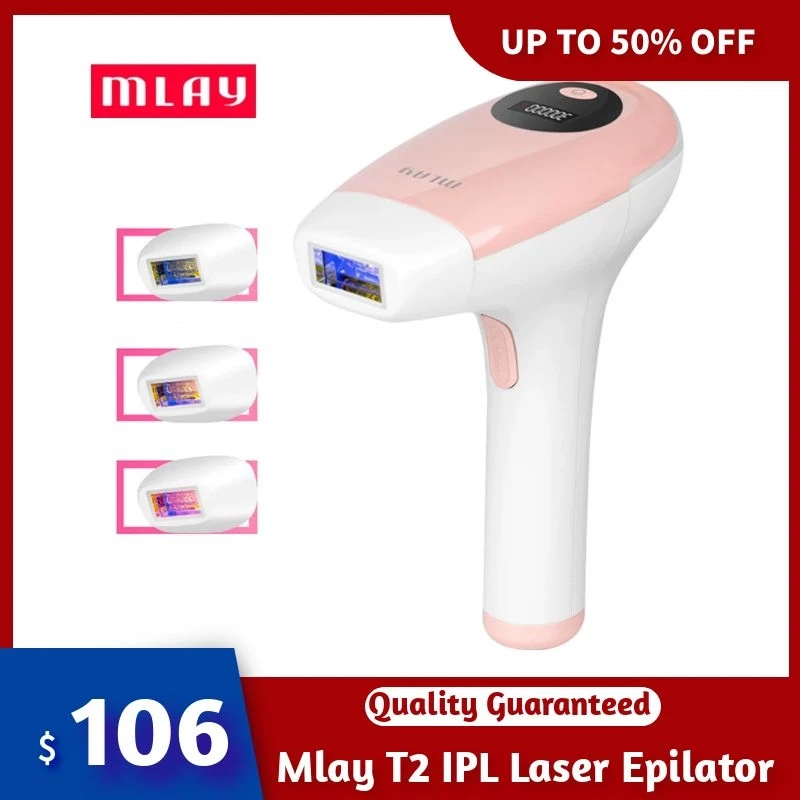 Household Mlay T2 IPL Laser Epilator 500000 Flash Hair Remove Machine Profession Electric Razor for Whole Body Hair Removal Safe