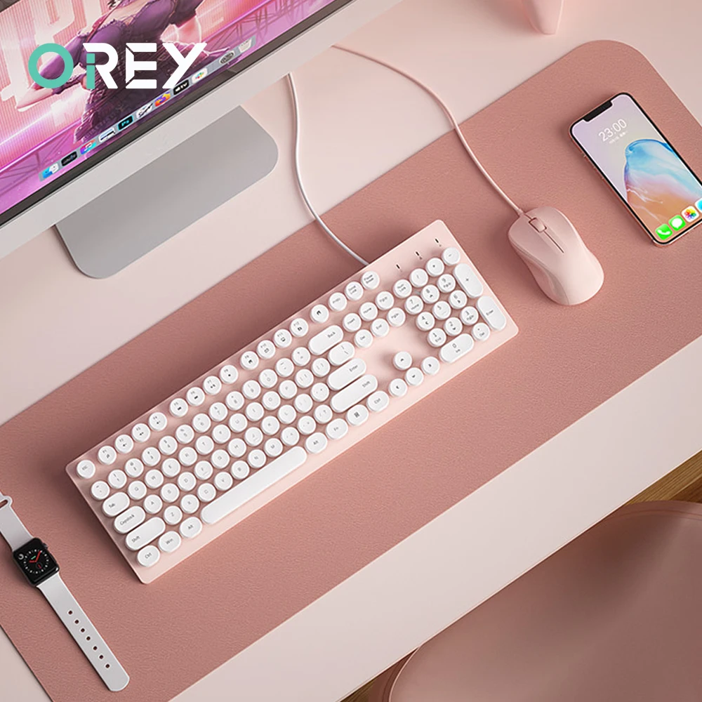 Wire Keyboard Mouse Combo For Macbook Pro Portable Gaming Keyboard Mouse Set For Laptop PC Gamer Computer Keyboard Magic Mouse
