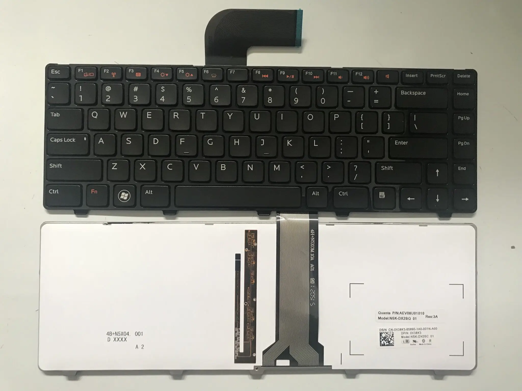 Замена клавиатуры ноутбука для Dell N4120 N5040 3420 14vr 7420 P22g M421r