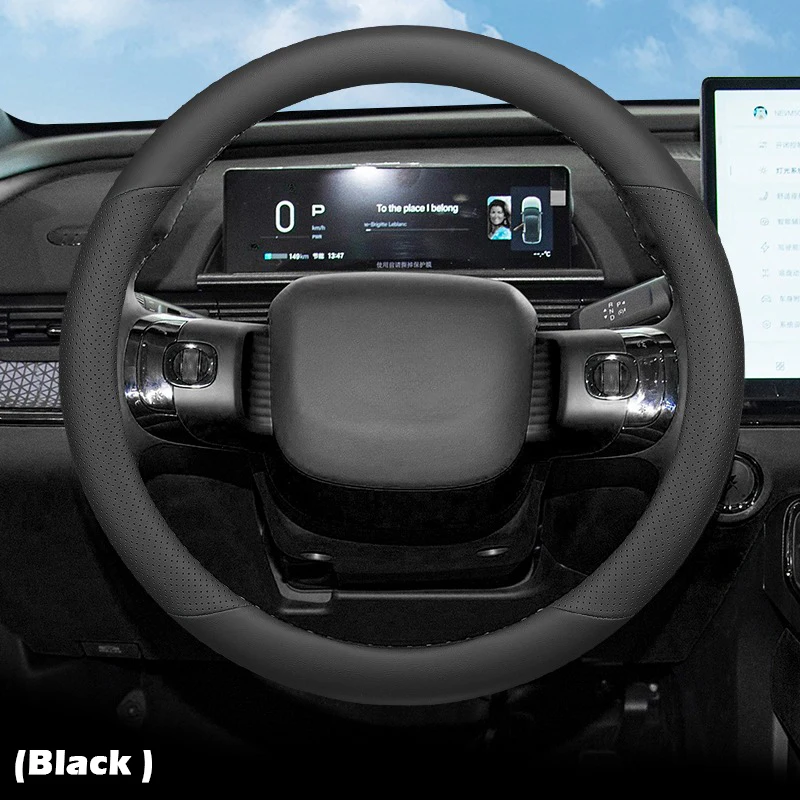 

Для нового Toyota BZ3X BZ4X 2024 2025 2026 O-образный чехол на руль автомобиля, тонкая кожа, противоскользящие защитные аксессуары для интерьера