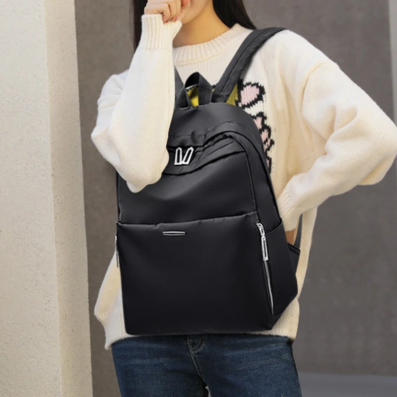 

SEETIC Waterproof Oxford Women Backpack Fashion Anti-Theft Backpack Female Solid Color School Bag High Quality Ladies Travel Bag