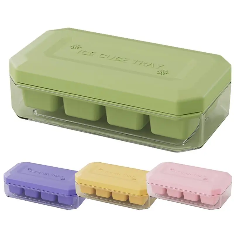 Силиконовые формы для льда и хранения форм лотков кубиков Герметичные лотки