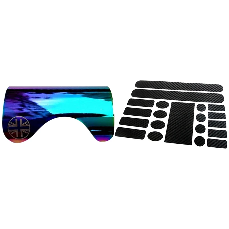 

2 Set Bicycle Accessories: 1 Pcs Bicycle Bottom Bracket Protector Sticker Guard & 1 Set Bike Carbon Strike Protector Set