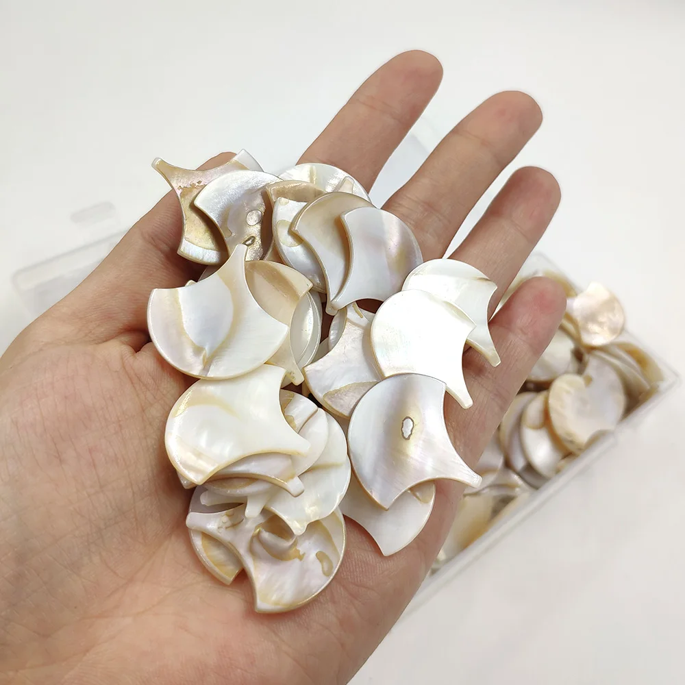 25pcs Square Round Hexagon Fanshape Pure White Color Shell Mother of pearl mosaic tile for Crafts DIY Decoration | Дом и сад