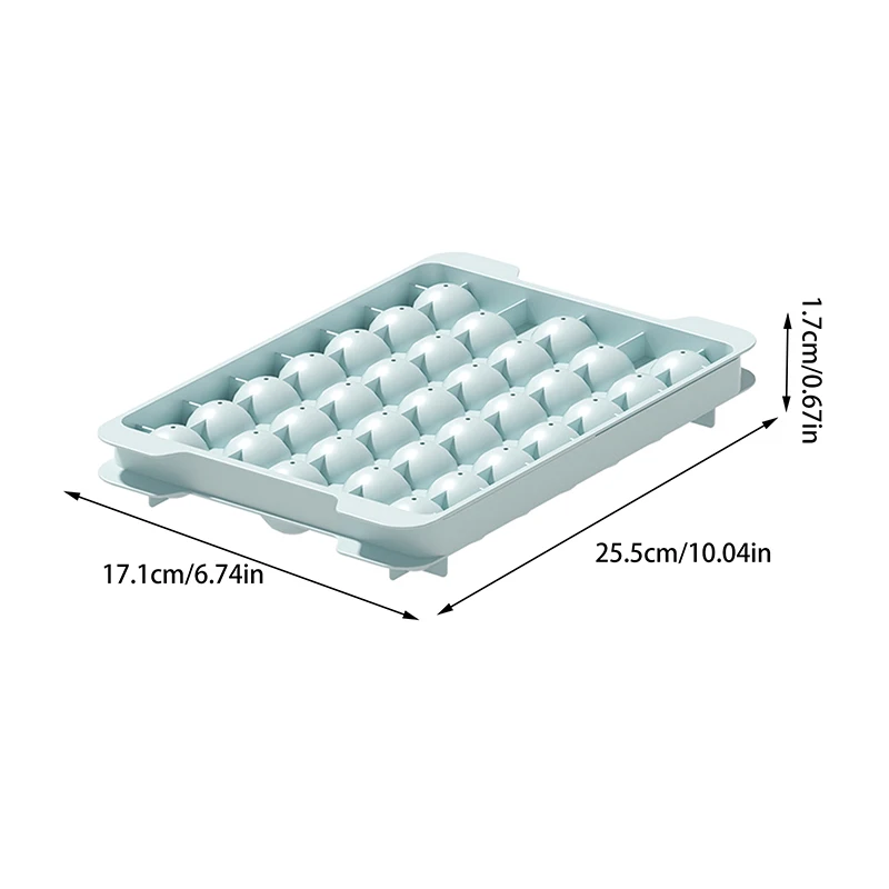 Лоток для льда с круглыми шариками 33 ячейки крышкой