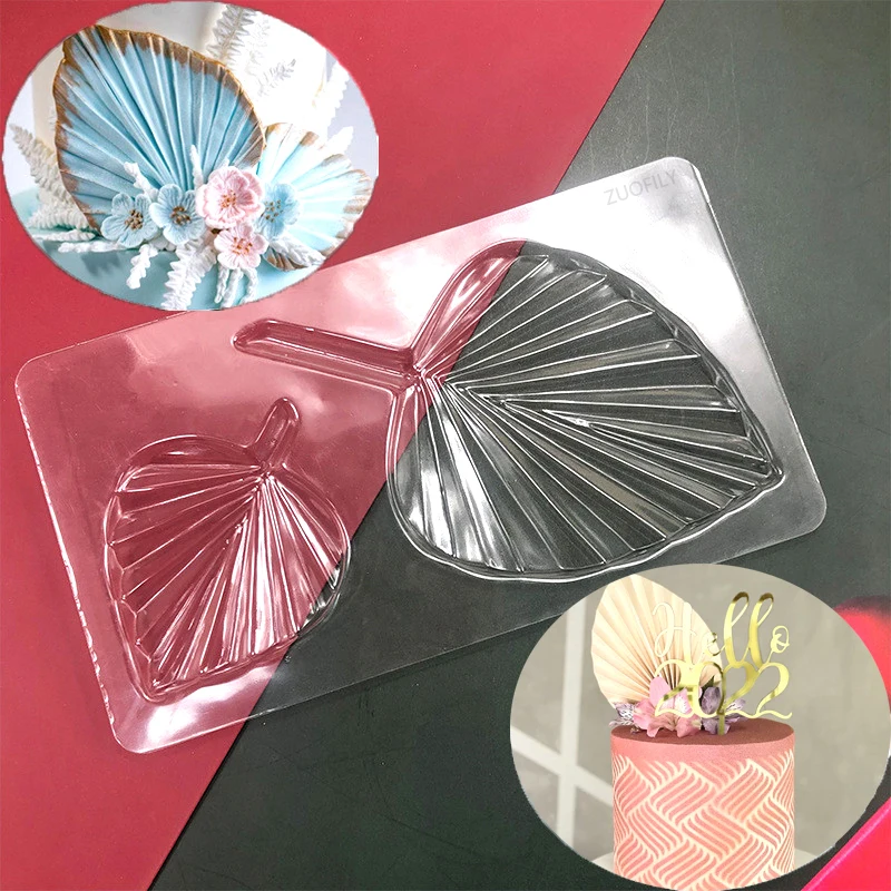 

Transparent Palm Leaf Chocolate Mould DIY Cake Decorating Fondant Mould Cake Stencil Baking Mold