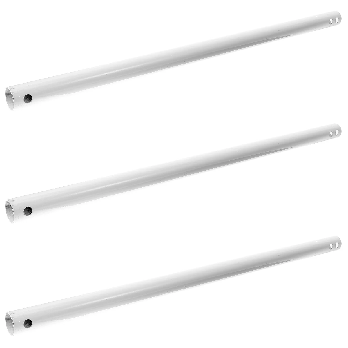 

Set 3 Fan Extension Rod Accessories Downrod Outer Diameter Extension White Iron