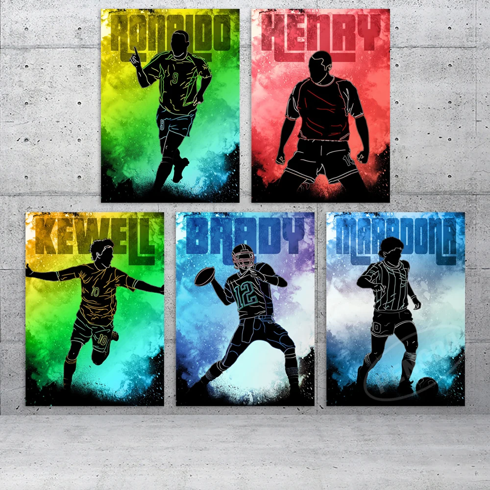 

Home Decor HD Sports Athletes Painting Canvas Print Soul Of Icons Poster Modern Wall Art Modular Picture Bedroom Background Gift