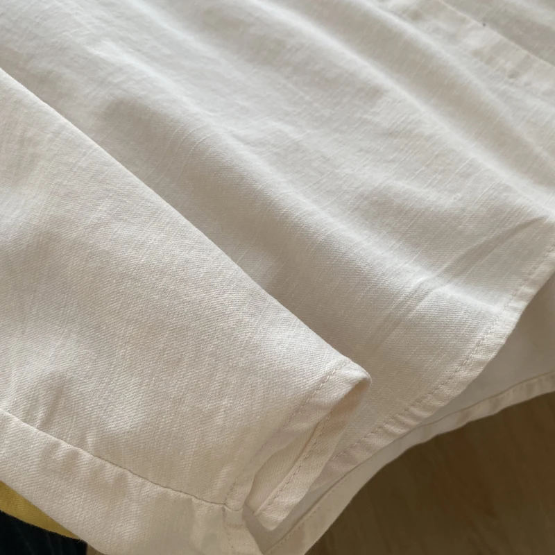 Удобные хлопковые рубашки с рукавами-фонариками и длинными рукавами женские