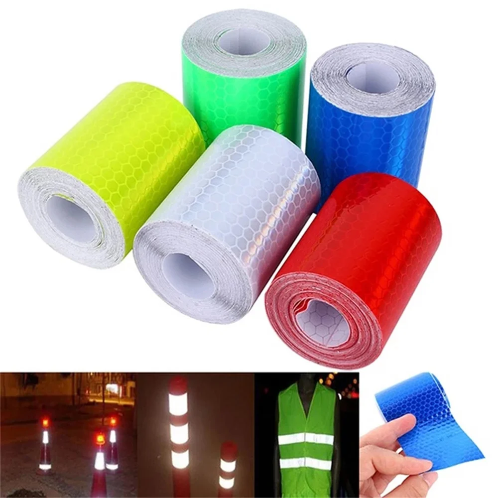 

3M Reflective DIY Sticker Car Accessories Safety Warning Stickers for Auto Motorcycle Bicycle Helmet Universal Reflective Tape