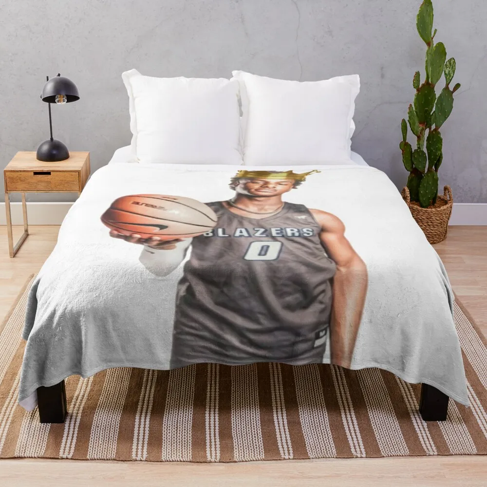 

King Bronny Artwork Throw Blanket Hairy Blanket Custom Blankets