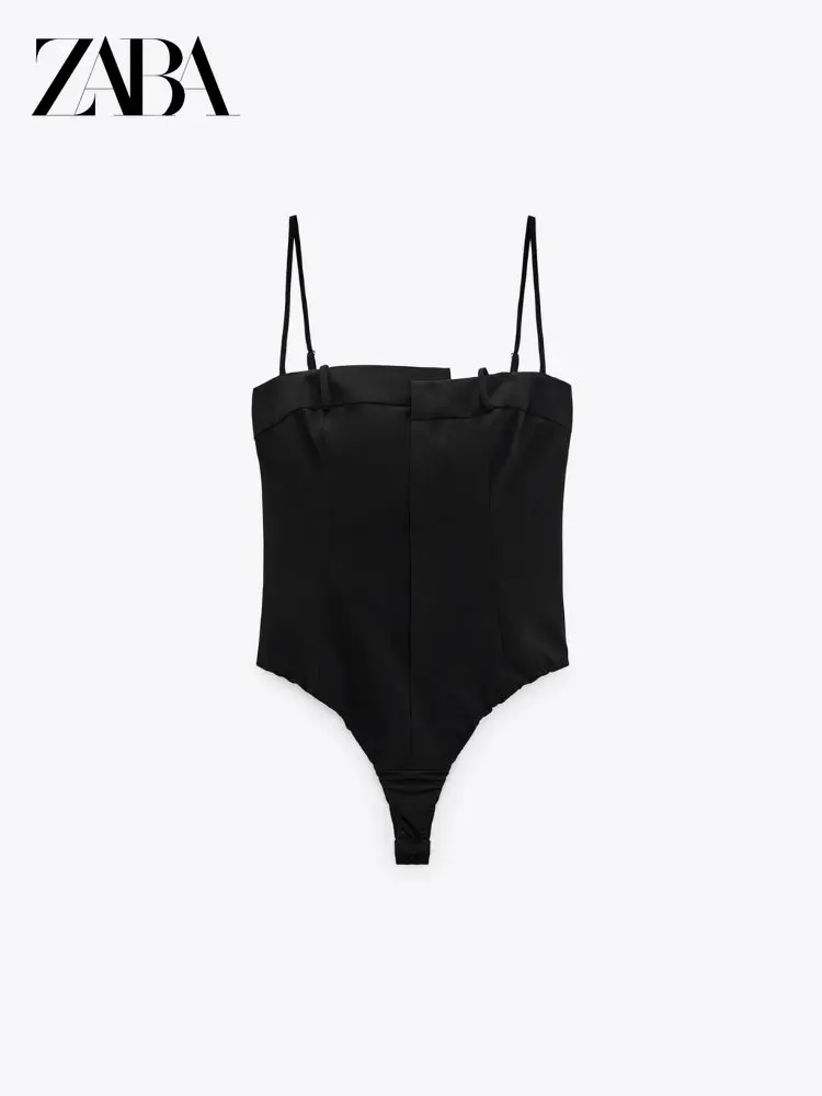 

ZABA ZA осень-зима женские новые высококачественные тонкие сексуальные нижние подтяжки черный пояс декоративный комбинезон женские колготки