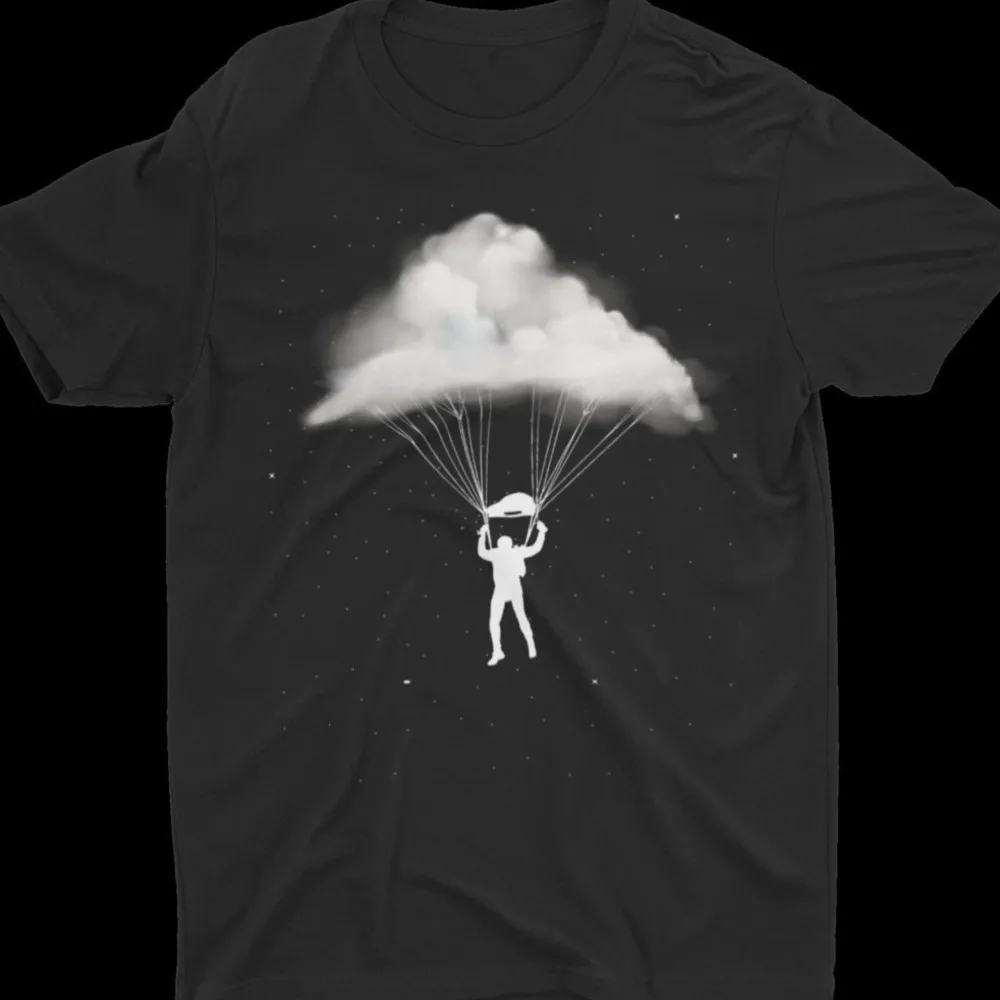

Skydiver T Shirts Funny Parachute T-shirts For Men Crew Neck Premium Cotton Fitness Short Sleeve Tees