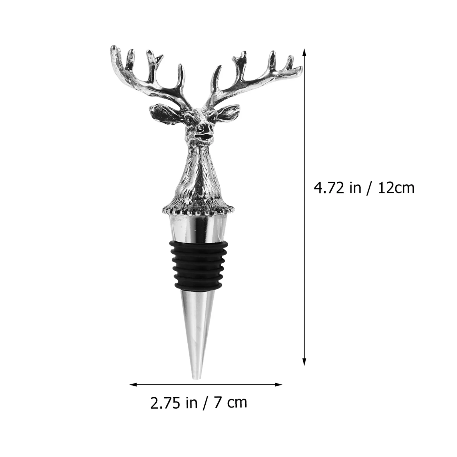Пробки для бутылок с головой оленя креативная прочная заглушка из сплава модная