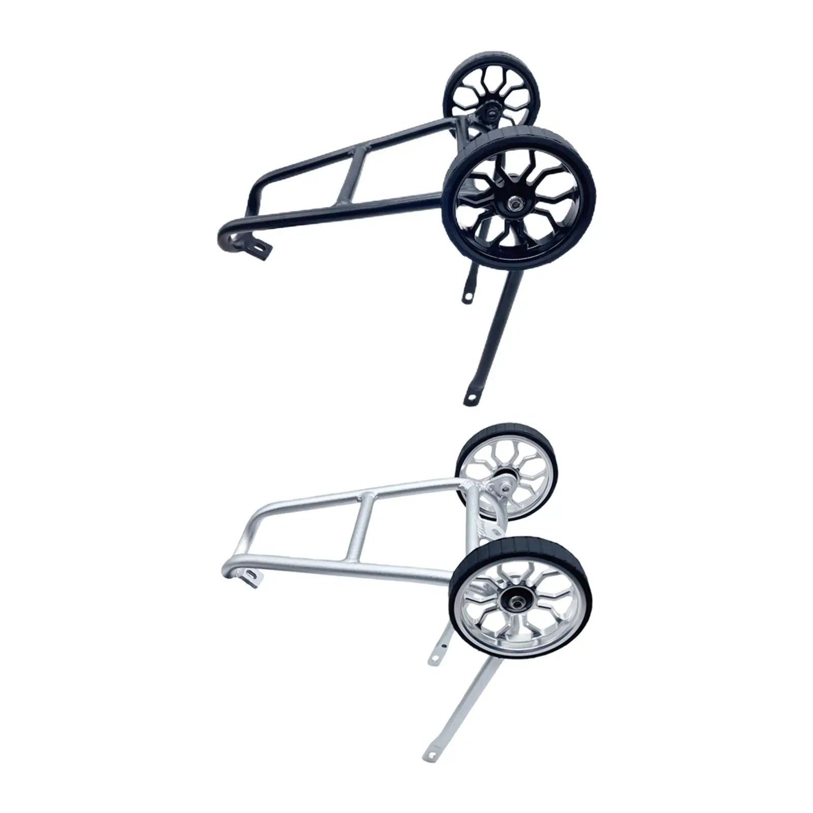 

Bicycle Luggage Rack with Wheels BRP Bicycle Rear Rack Super Lightweight for Folding Bike