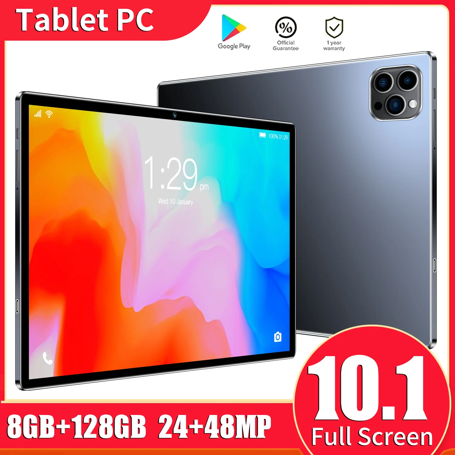 

2022 Original Pa15 Pro Tablet Android 12 10.1-Inch 1200*800 2K Screen 8000mAh Lightweight