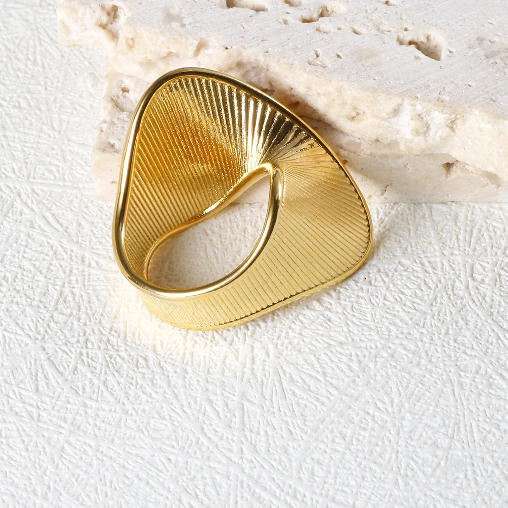 ZMfashion полосатое кольцо из нержавеющей стали для мужчин и женщин нишевые