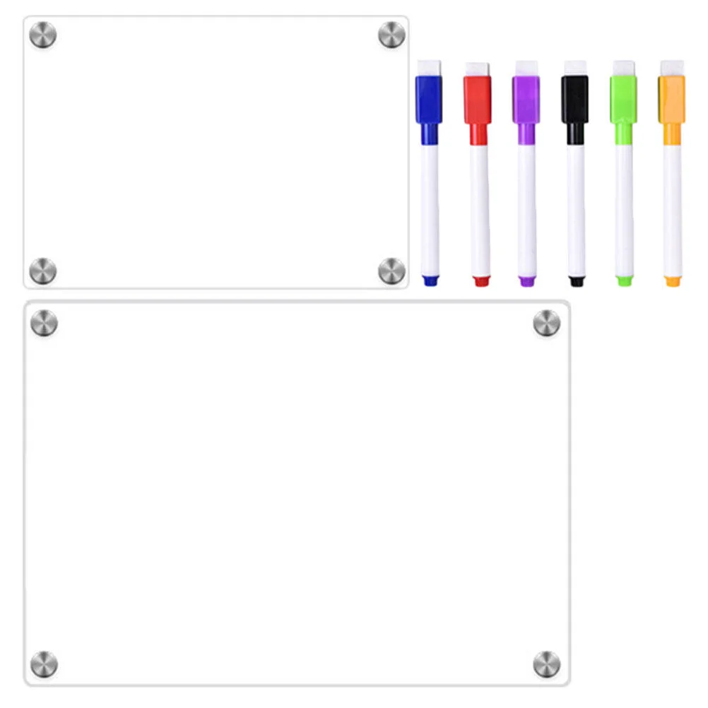 

Refrigerator Board Dry Erase Calendar Fridge Clear Magnetic Whiteboard Do List Message