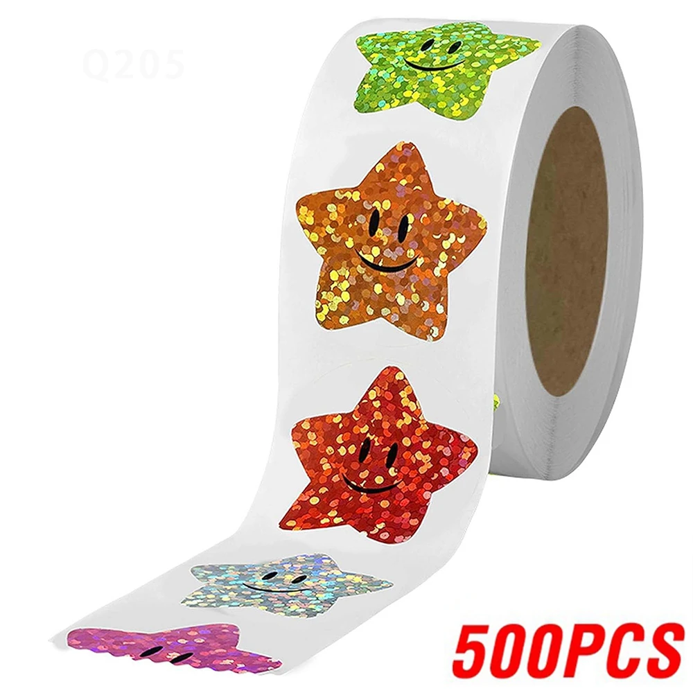 

Блестящие наклейки звезды 100-500 шт