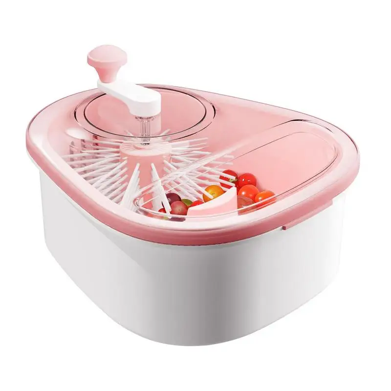 

Fruit And Vegetable Washing Machine 720 Degree Scrubbing Fruit Gadgets Salad Spinner Lettuce Dryer Durable Rotary Veggie Washer
