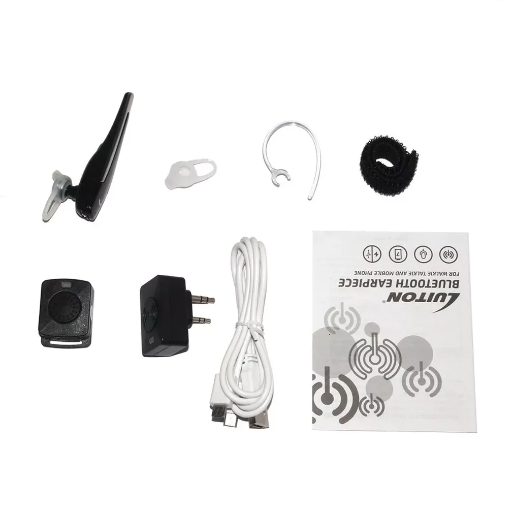 Enlarge Hands-Free Earpiece Headset Wireless Headphone Earphone For Walkie-Talkie K Type Radio And Mobile Phone
