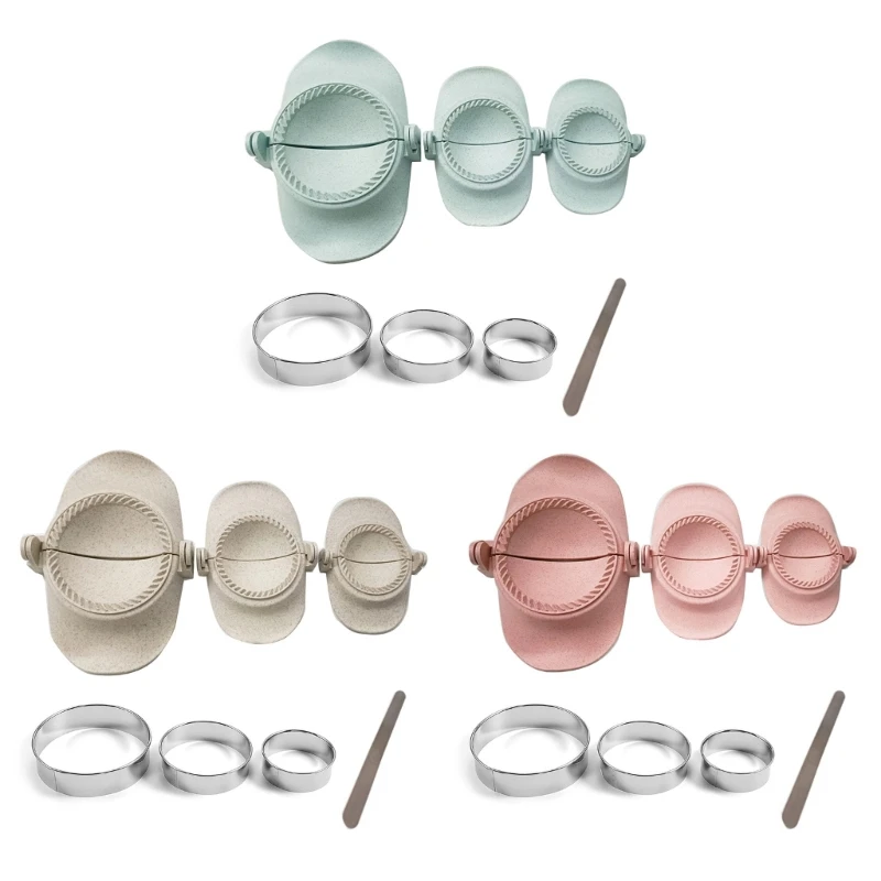 

Dumpling Skin Maker Presser Labor-Saving Tool Dumpling Skin Wrapper Mold Dough Pastry Press Mold Kitchen Baking 3 Colors