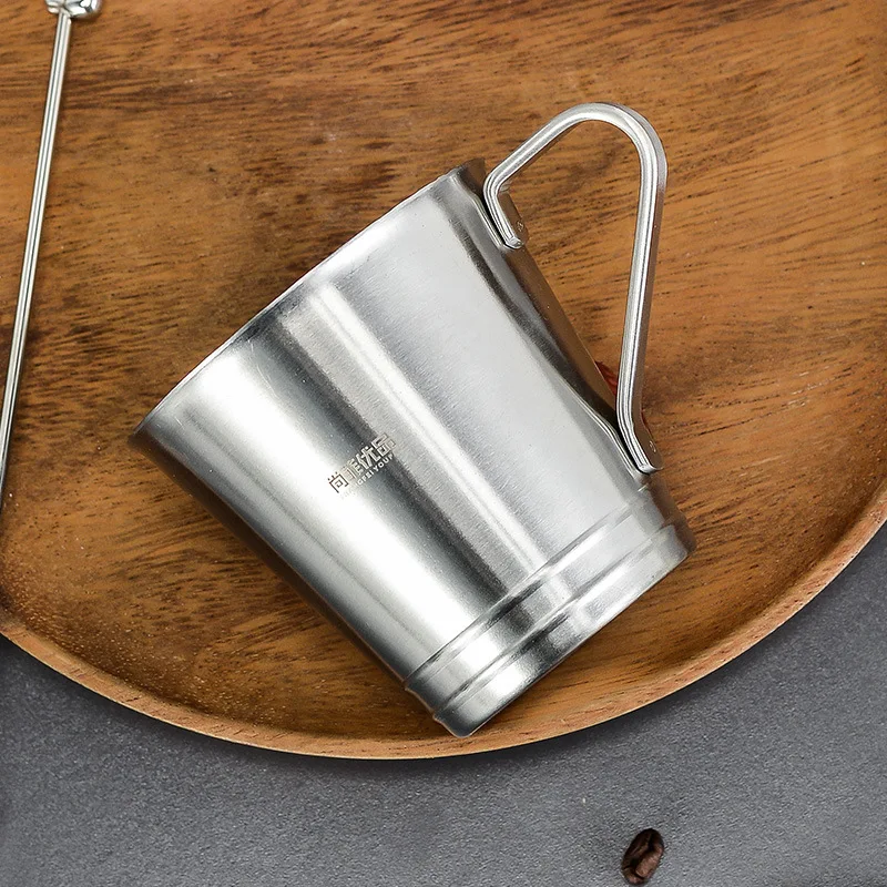 

cup 304 stainless double layer heat insulation daily necessities large capacity juice milk gift cup coffee cup mugs coffee cups