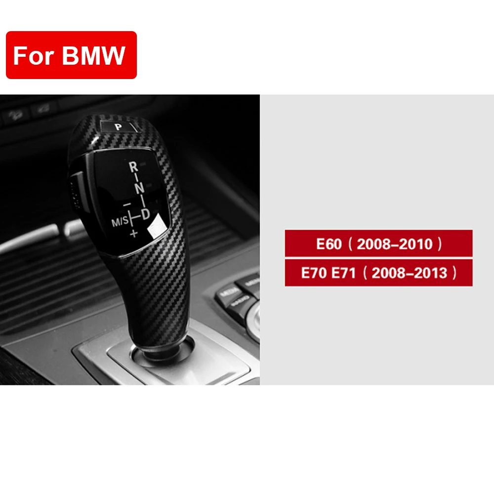 

Ручка переключения передач декоративная крышка для BMW E60 E70 E71 5 серии X 5 X6 E60 2008-2010 E70 E71 2008-2013 Стайлинг автомобиля из углеродного волокна