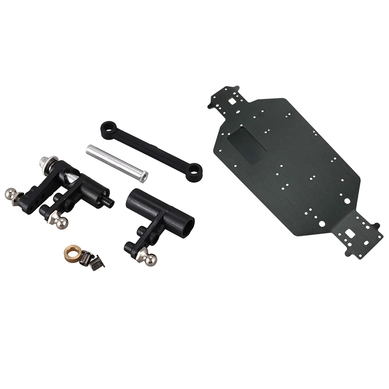 For HSP 02025 1 / 10 Steering Assembly For 94111 94123 Steering A Group B Link & For HSP 04001 Metal Aluminum Chassis
