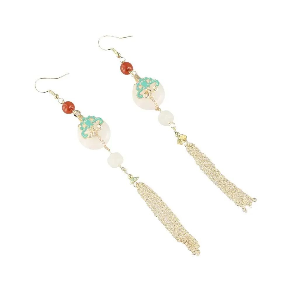 Серьги с кисточками в китайском античном стиле Ханфу висячие серьги длинной