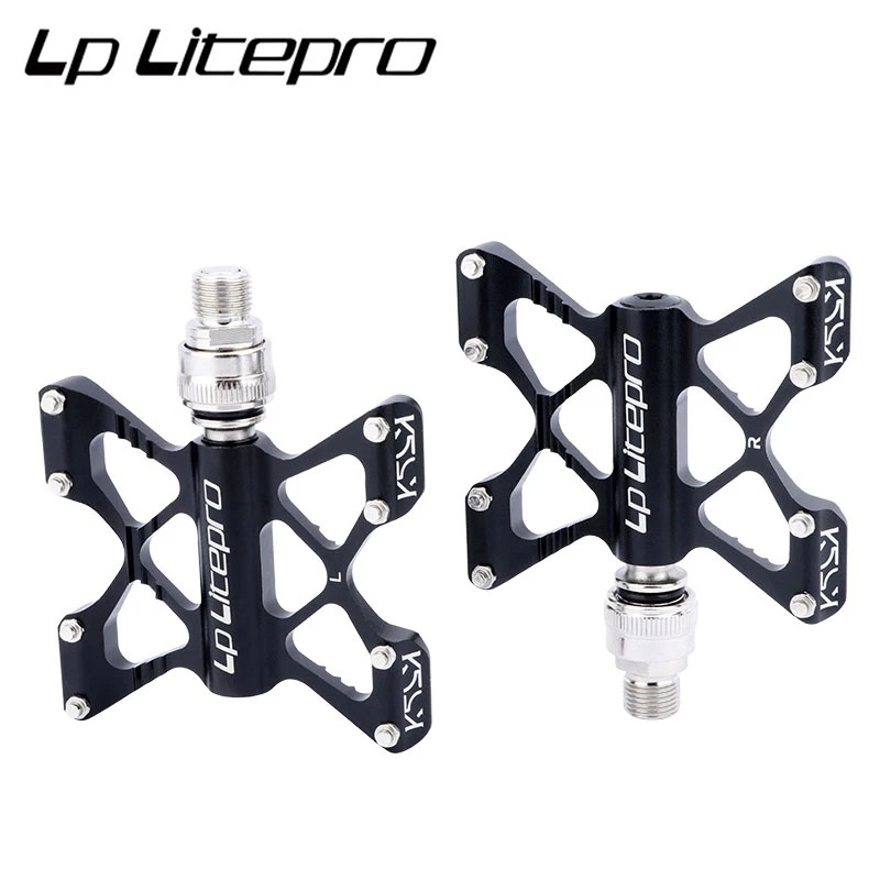 

Litepro bicycle pedal K5 aluminum alloy DU bearing ultra light quick release pedal folding bicycle pedal MTB pedal speedplay