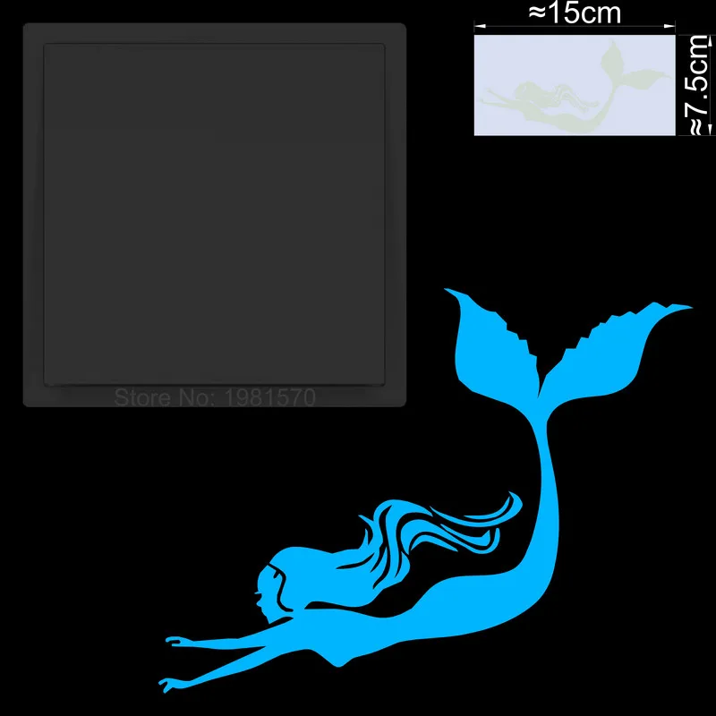 

Светящаяся наклейка русалка NICELET