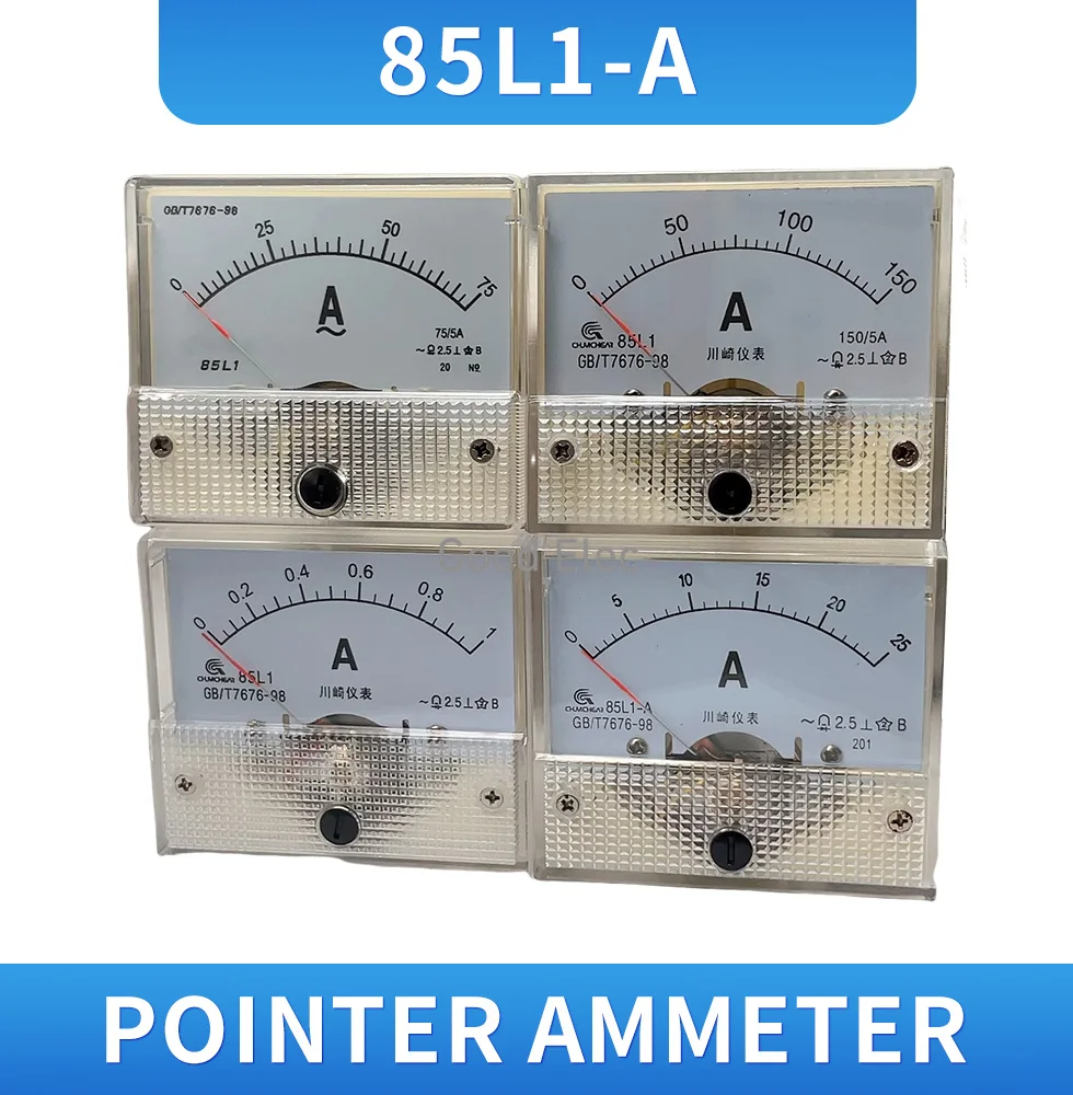 Токовый механический амперметр переменного тока 85L1-A 1A 5A 10A 20A 50A 100A