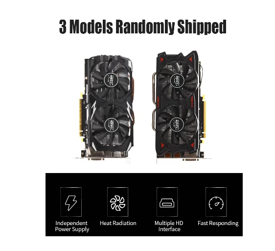 Видеокарта JINGSHA RX 580 8 Гб бит 2048SP GDDR5 графические карты для AMD Radeon серии VGA RX580 8G