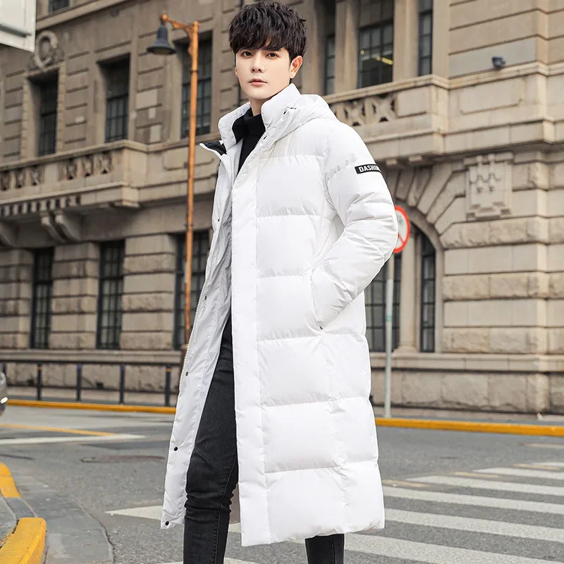 Зимняя куртка унисекс с длинным рукавом из 90% белого утиного пуха модная